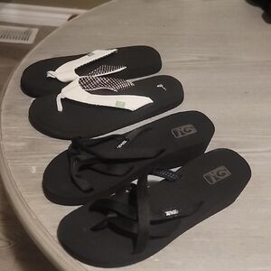 Teva & Sanuk Flip Flops Size 7 Teva Mandalyn Wedge W/Free Sanuks